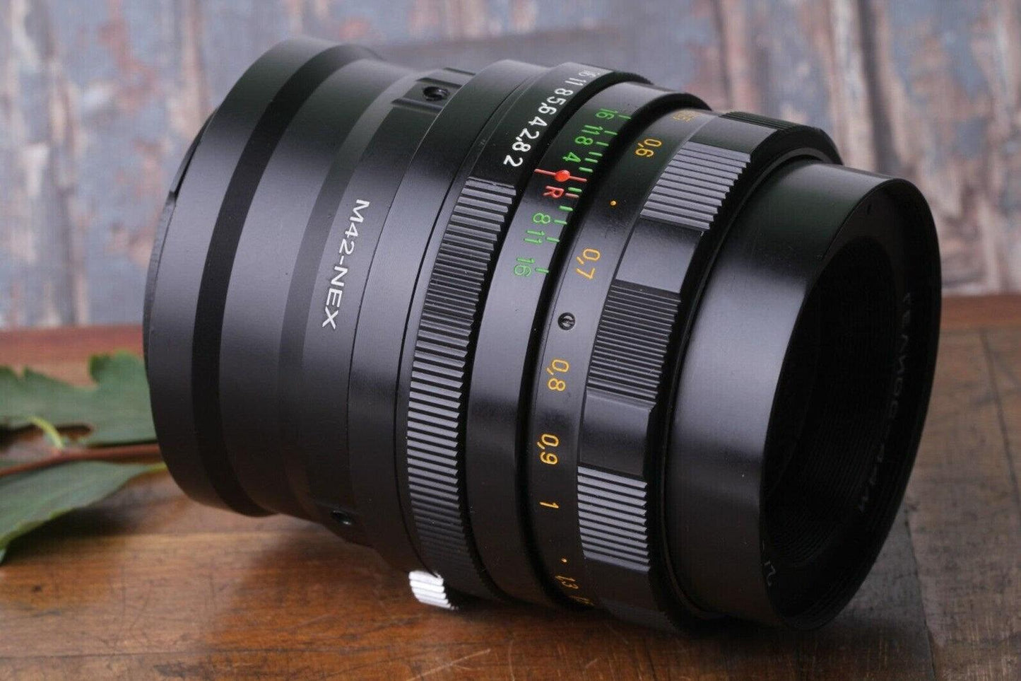Helios 44M Soviet lens 58mm f/2 M42 Sony E mount, Sony NEX adaptor.