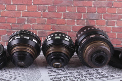 Mir-11, Vega-7-1, BMPCC 3 Lenses Rare Old Soviet for Kiev-16U Camera Set