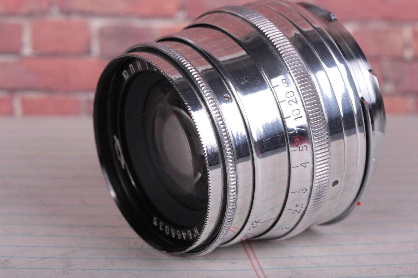 Jupiter-8 "RED P" 2/50mm Lens Leica Soviet M39 Sonnar and Leica Adapter