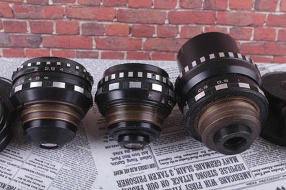 Mir-11, Vega-7-1, BMPCC 3 Lenses Rare Old Soviet for Kiev-16U Camera Set