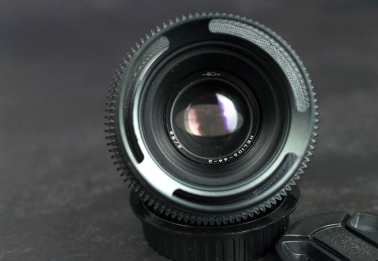 Anamorphic Helios 44-2 Lens Soviet Cine Mod with Sony E mount for Sony NEX.