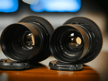 Soviet Lenses Set: Helios 44-2 58mm and Mir-1V 1B 37mm with any adaptor on your choice