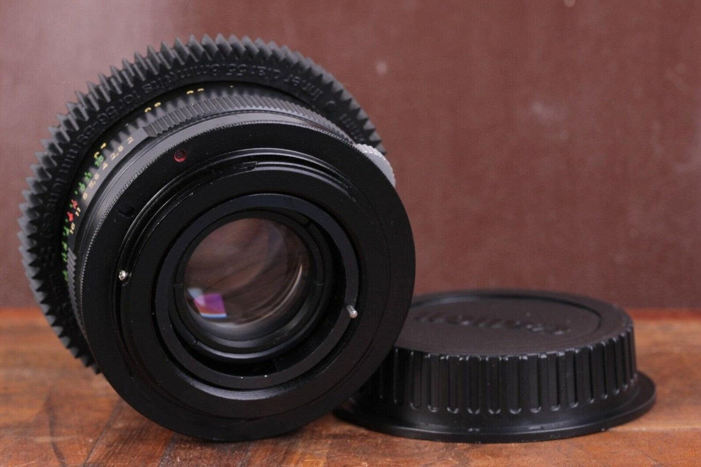 Helios 44M Soviet lens 58mm f/2 M42 mount Canon EF EOS adaptor.