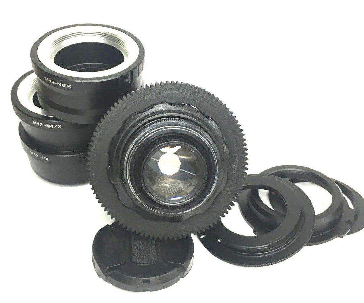Anamorphic lens Helios 44-2 58mm f/2.0 Cine mod Canon EF mount, Sony NEX and more.