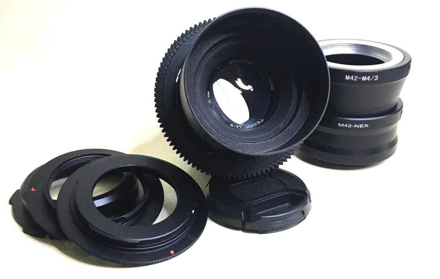 Anamorphic lens Helios 44-2 58mm f/2.0 Cine mod Canon EF mount, Sony NEX and more.