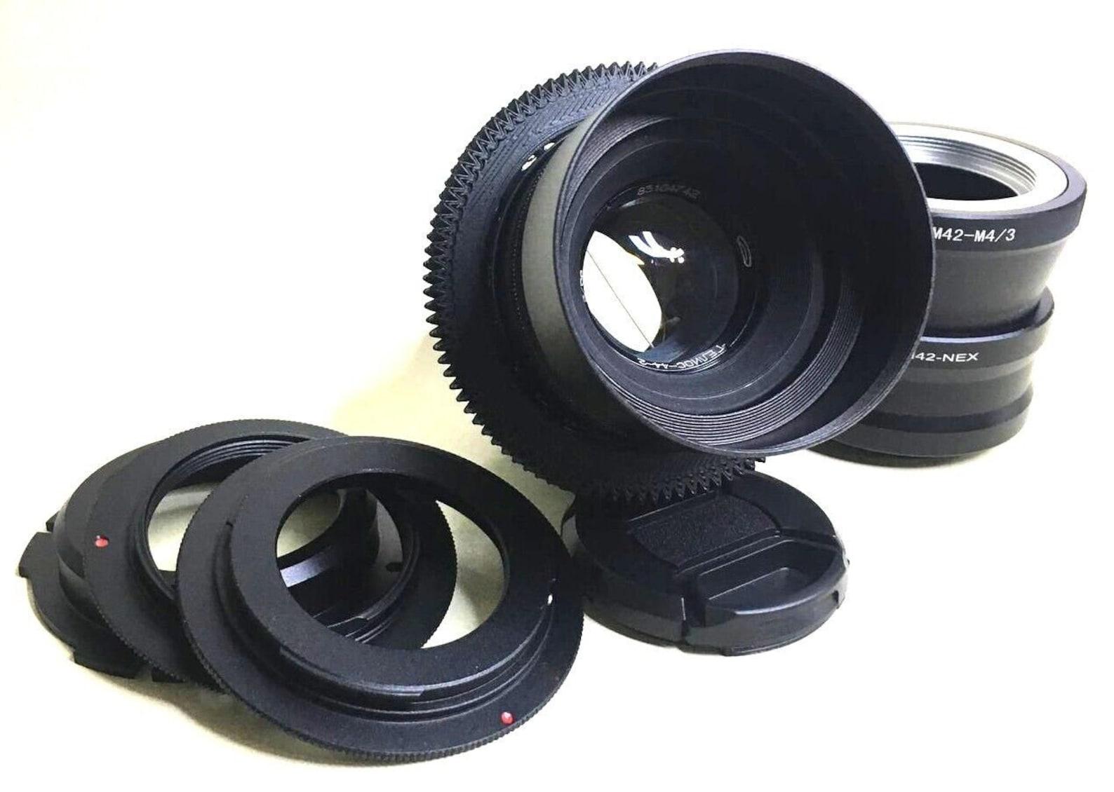 Anamorphic lens Helios 44-2 58mm f/2.0 Cine mod Canon EF mount, Sony NEX and more.