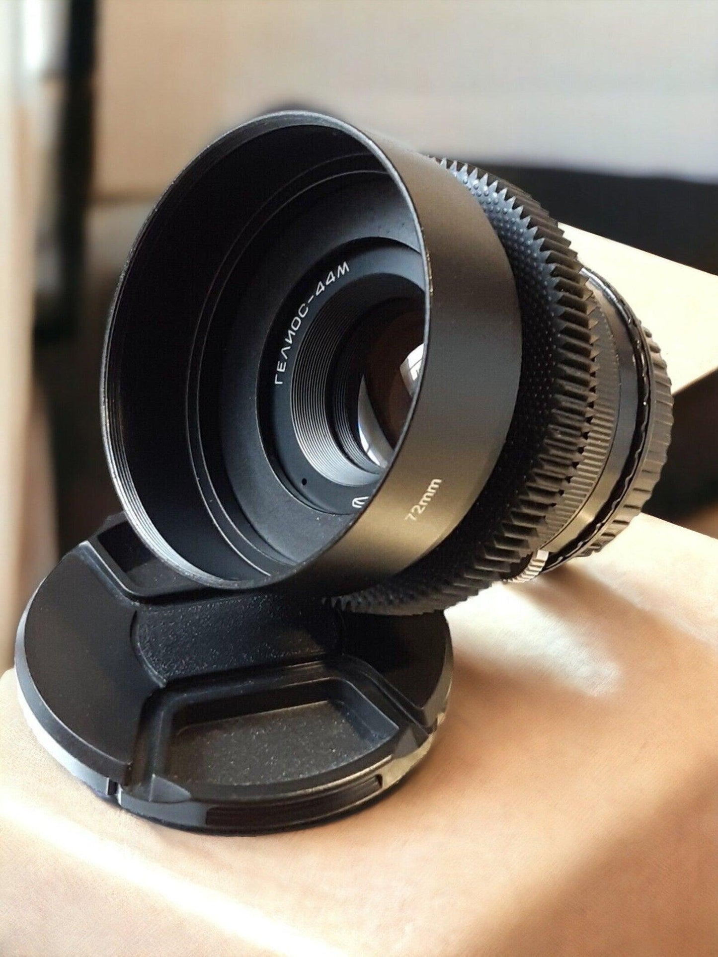 Anamorphic Helios 44M Lens Soviet Cine Mod with Canon EF mount for Canon EOS