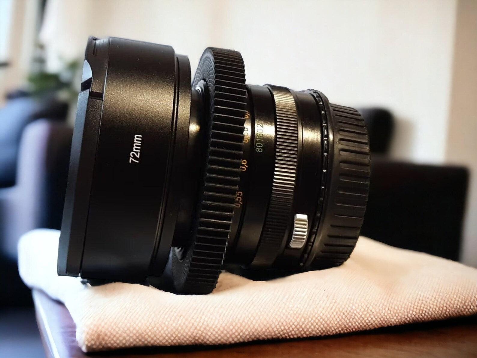 Anamorphic Helios 44M Lens Soviet Cine Mod with Canon EF mount for Canon EOS