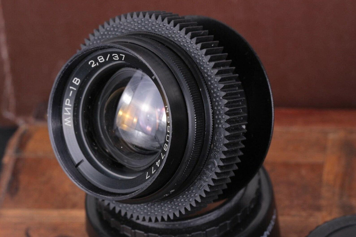 Anamorphic Mir-1B 1V 37mm f/2.8 Wide Soviet USSR lens with any adaptor of your choice.