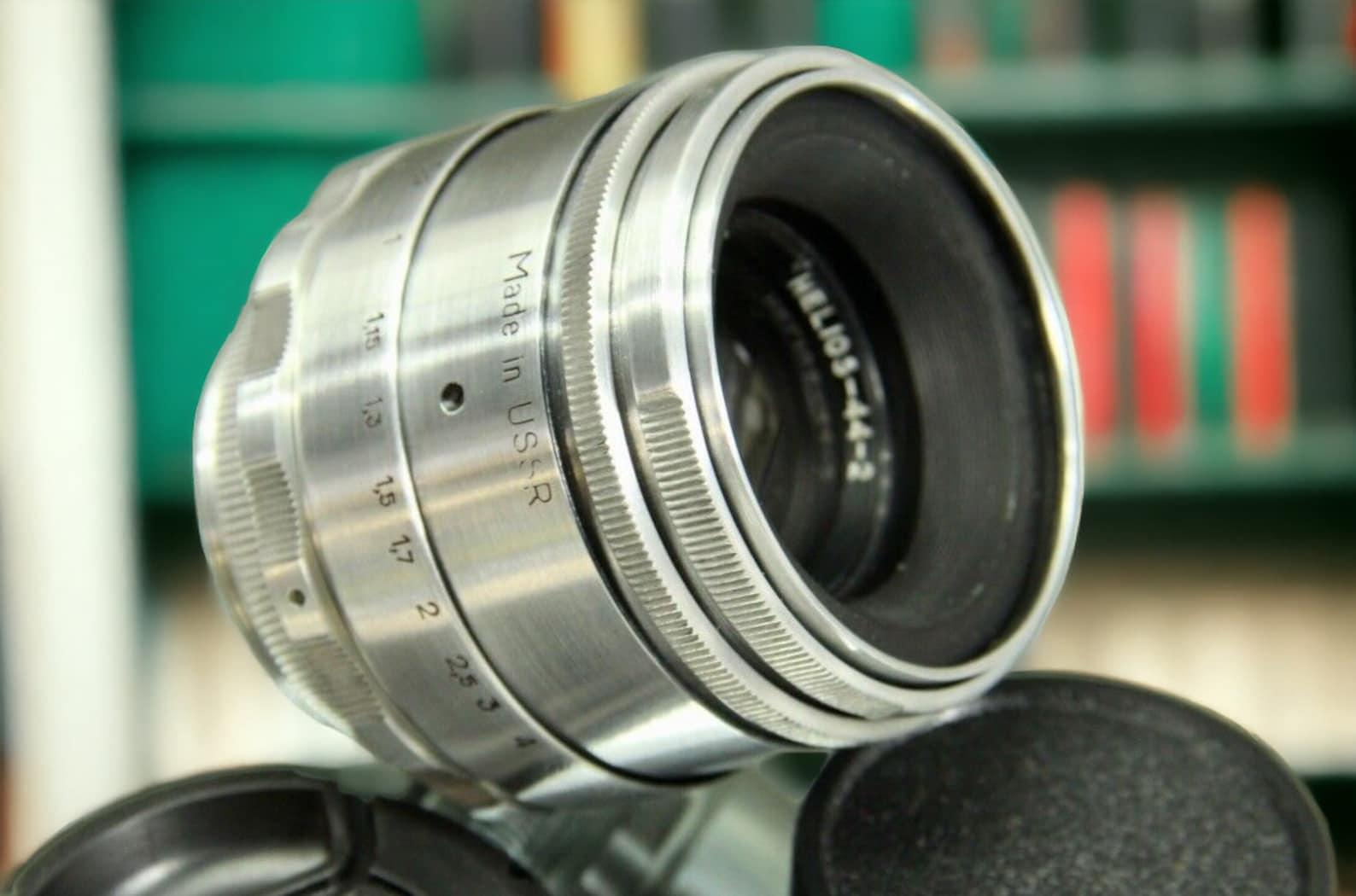 Anamorphic Lens Helios 44-2 58mm Wine Mod Silver with any adaptor on your choice.