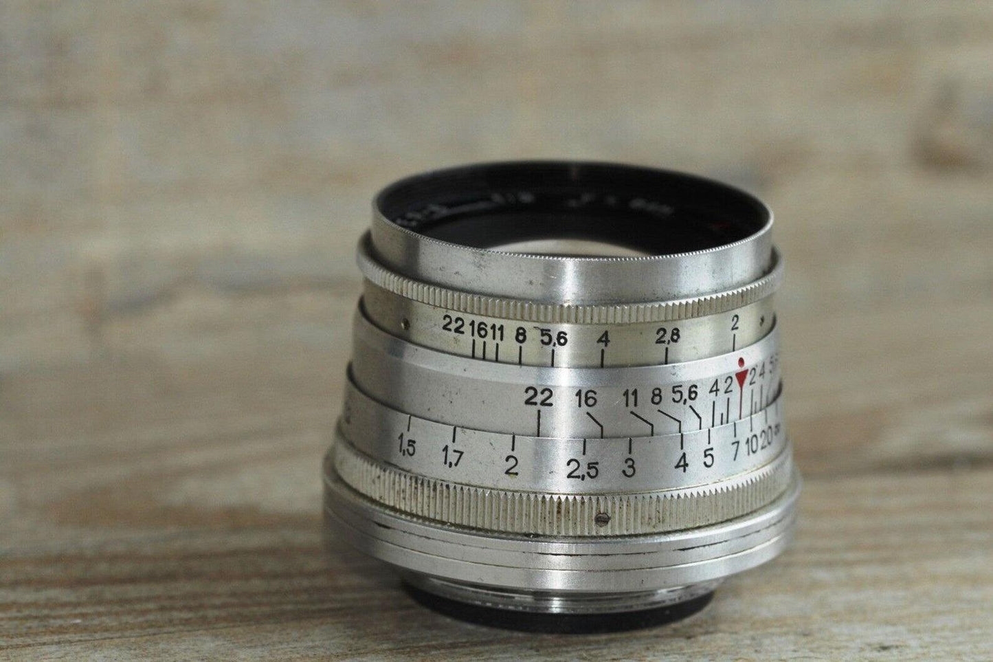 Jupiter-8 50mm Leica Lens USSR Soviet M39 Leica Screw Mount and Leica Adapter