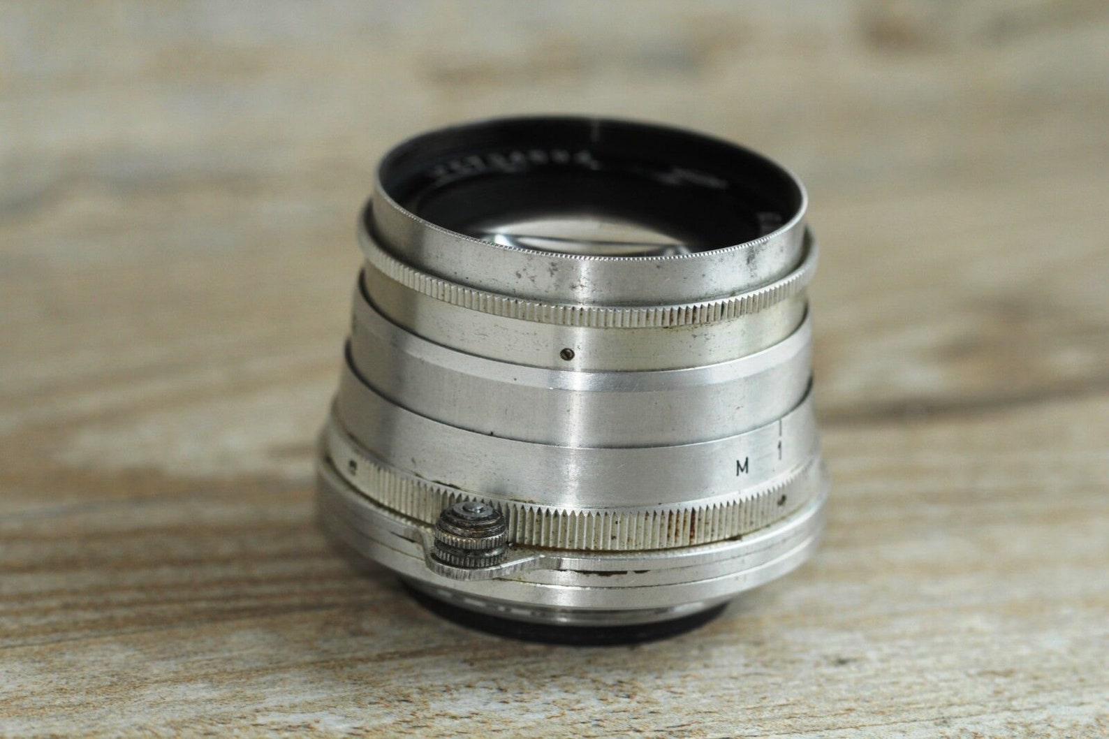 Jupiter-8 50mm Leica Lens USSR Soviet M39 Leica Screw Mount and Leica Adapter