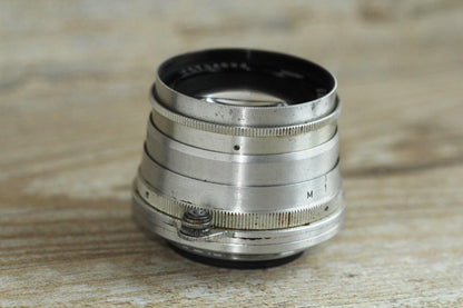 Jupiter-8 50mm Leica Lens USSR Soviet M39 Leica Screw Mount and Leica Adapter