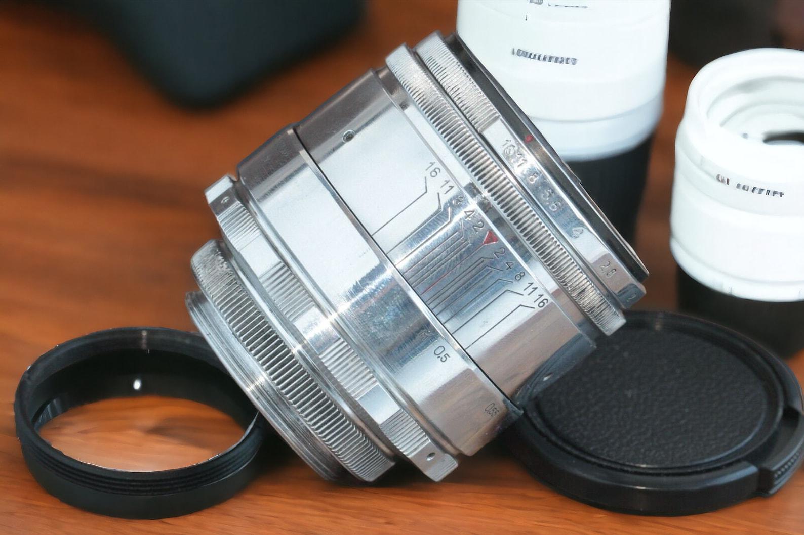 Helios 44 2/58 Silver Lens M39 M42 Bokeh Portrait SLR Soviet