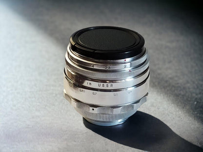 Helios 44 58mm Lens M39 mount M42 Vintage Soviet Wine Mod