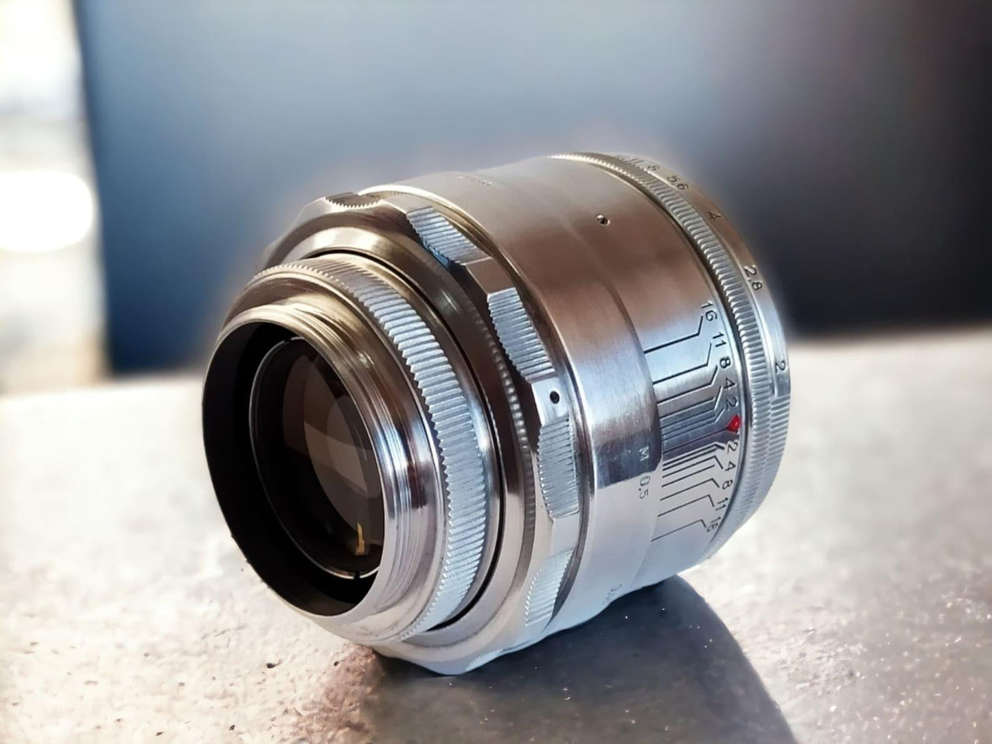 Helios 44 58mm Lens M39 mount M42 Vintage Soviet Wine Mod