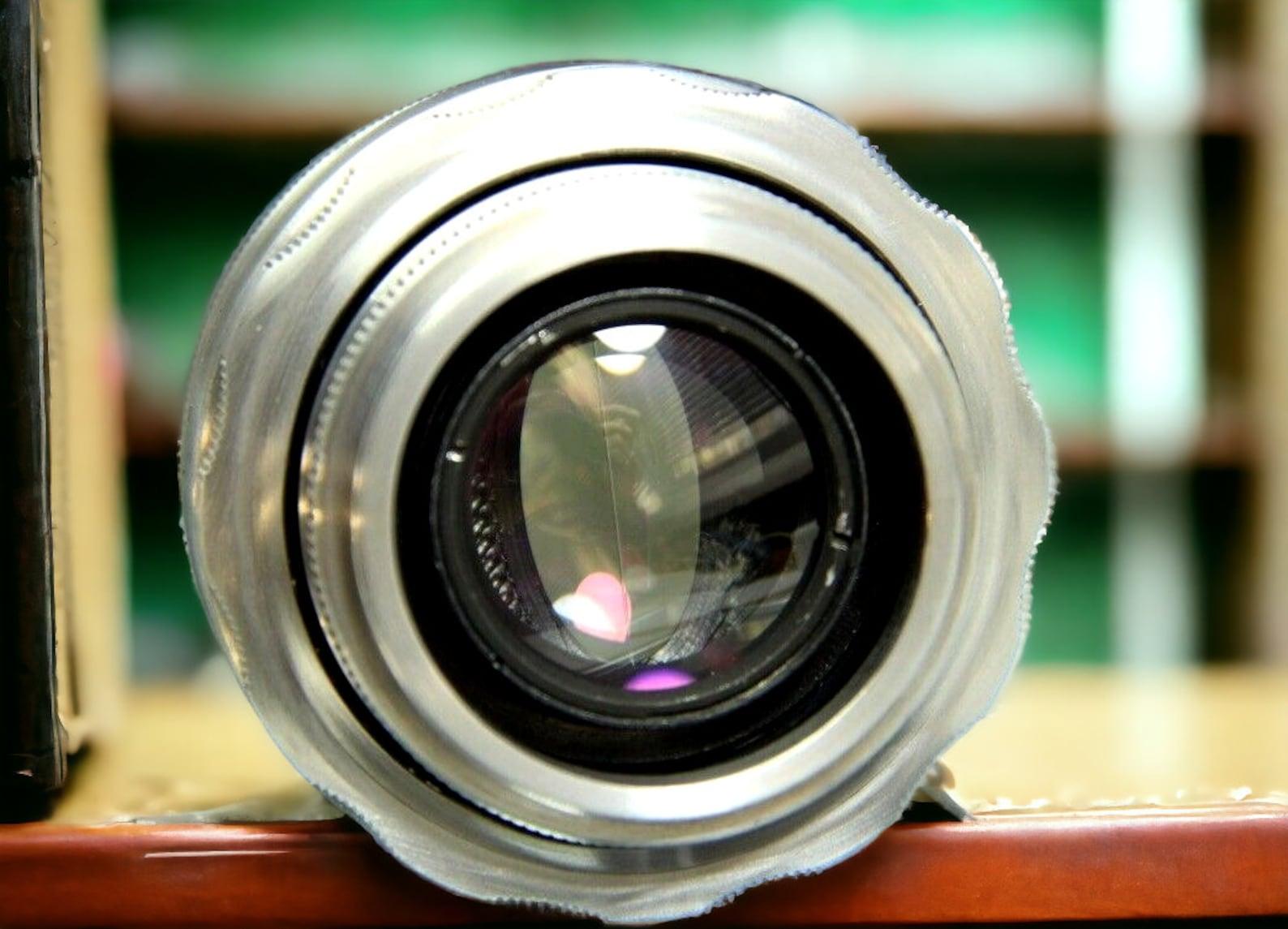 Anamorphic Lens Helios 44-2 58mm Wine Mod Silver with any adaptor on your choice.