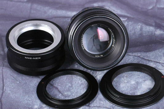 Trioplan Helios-44-2 58mm Lens Modified Vintage for each camera with any adaptor