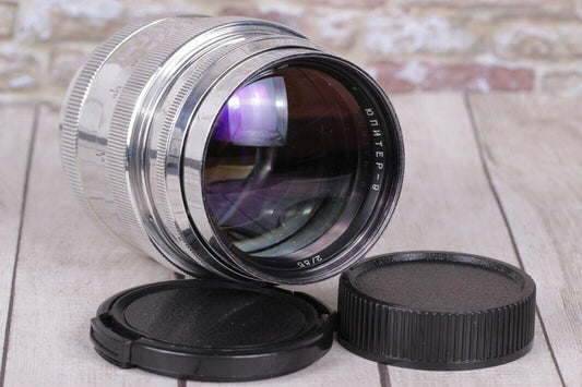 Jupiter-9 f2.0 85mm. Soviet USSR Vintage portrait lens for mount M42