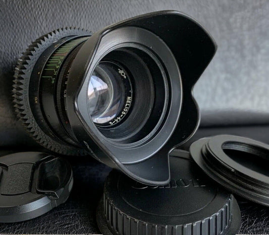 Anamorphic Helios 44-2 Lens Wine Mod EF mount Soviet USSR