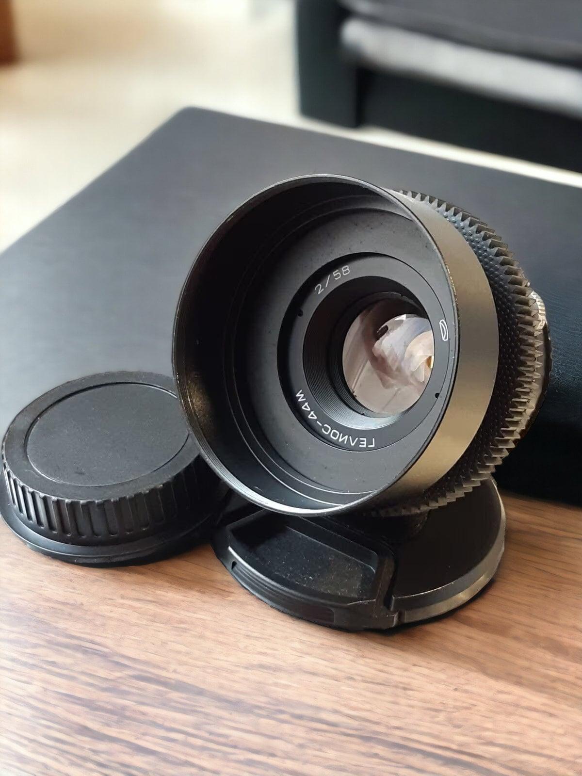 Anamorphic Helios 44 M Lens Soviet Cine Mod for each camera with any adaptor